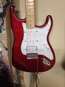 Red Jimmie Vaughan Fender Stratocaster Electric Guitar 2008