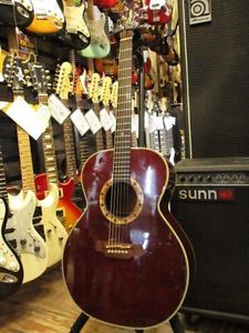 Takamine PT-507 Red w/hard case Free shipping Guiter Bass From JAPAN #T673