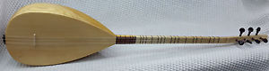 Turkish Professional Long Neck Carved Mulberry Baglama Saz