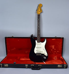 1970 Fender Stratocaster Vintage Electric Guitar Black Rosewood Fretboard OHSC