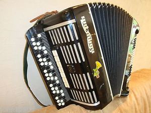 #129 BAYAN CONCERT DOUBLE CASSOTTO Russian Moscow Button ACCORDION 100 58
