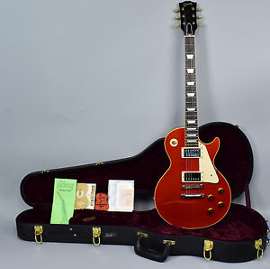 2001 Gibson Les Paul Standard Trans Red Electric Guitar R8 Custom Shop wOHSC