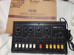KORG X-911 Vintage Analog Guitar Synthesizer x911 amazing tones w/original box