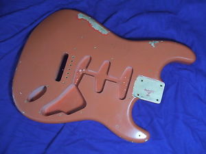 Fender Custom Shop RELIC Strat body  Alder 1960s' Fiesta Red