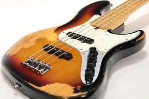 Fender American Deluxe Jazz Bass 3-Color Sunburst Electric Free Shipping
