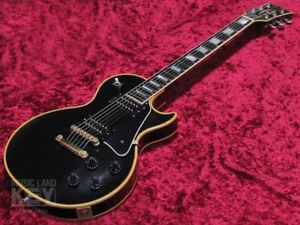 Gibson 1985 Les Paul Custom Black w/hard case F/S Guiter Bass From JAPAN #S386