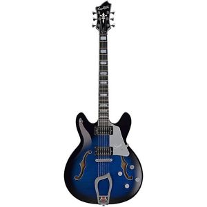 Hagstrom SUVIK-DBS Super Viking Flame Maple Electric Guitar Dark Baltic Sea