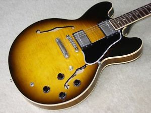 Gibson ES-335 Dot - Semi-Hollow Body - Curly Maple in Vintage Sunburst - EXC!