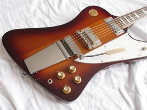 SUPERB RARE original 1972 reverse body Gibson Firebird V medallion OHSC Bargain