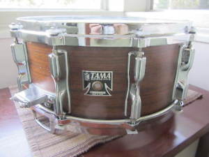 1980's TAMA 14x6.5 ROSEWOOD Snare Drum wooden bell brass HOLY GRAIL SOUND!