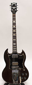 1969 Vintage Gibson SG Standard Electric Guitar Walnut W/ Maestro Tremolo & Case
