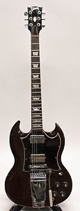 1969 Vintage Gibson SG Standard Electric Guitar Walnut W/ Maestro Tremolo & Case