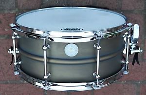 Dunnett 2N Brass 6.5x14 Snare Drum Aged Antique Bronze Patina MINT RARE