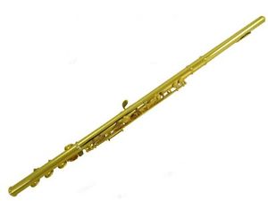 Gold Plated Cupronickel 17 Holes Professional Musical Instrument C Tone Flute #