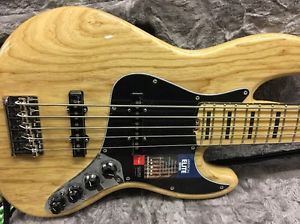 Fender American Elite Jazz Bass V, Maple Electric Bass Guitar