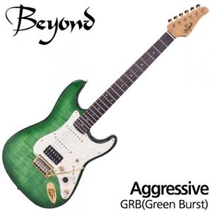 Beyond Aggressive Stratocaster Strat Flame Top Mid Boost SSH Electric Guitar