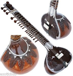 SITAR~CLASSIC DESIGN~RAVI SHANKAR STYLE~FIBER BOX~HIGH PRO QUALITY~SITAR EHS