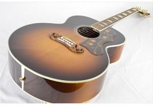 Gibson SJ-200 Stnadard NAT w/hard case F/S Guiter Bass From JAPAN #A2911