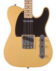 Fender American Vintage '52 Telecaster Guitar, Butterscotch Blonde, Maple Board