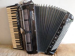 #146 ACCORDION AIDA III 120 bass Very Beautiful Sound 14+1+6 Registers LINGATONE