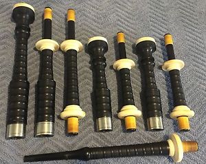 Henderson Bagpipes 1930s Era Natural I--ry & Nickel War-Mac Chanter L&M Pipe Bag