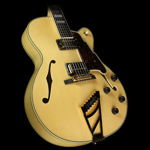 Used 2016 D'Angelico EX-DH Archtop Electric Guitar Natural