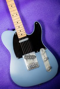 Excellent Daphne Blue Ron Kirn Signature Custom Telecaster Guitar 