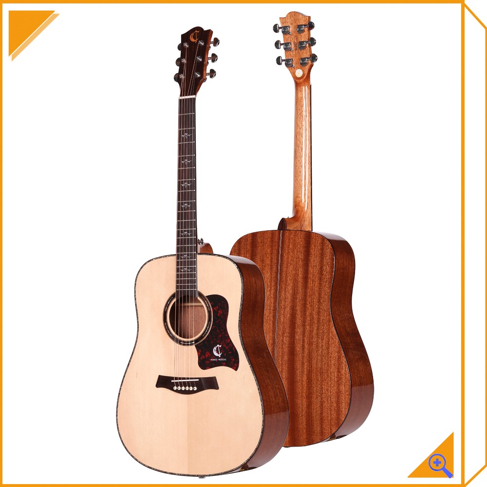 wooden guitar AA grade Engelmann spruce solid top