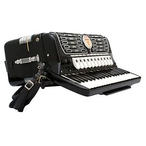 Vintage 1960's Titano Virtuoso Tube Chamber Organette 41/120 Accordion w/ Case