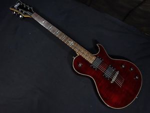 SCHECTER Damien Solo Elite Red w/soft case F/S Guiter Bass From JAPAN #X1304