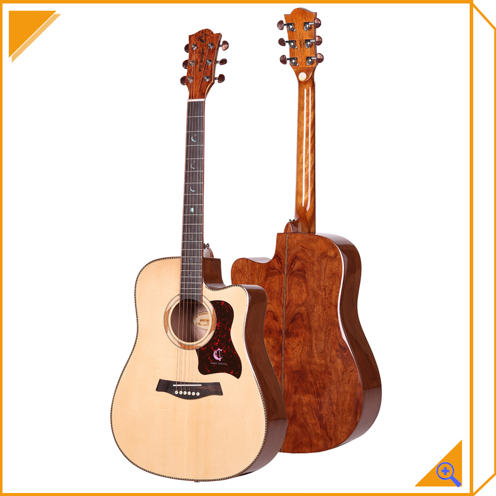 wholesale Acoustic guitar A grade spruce solid top guitar
