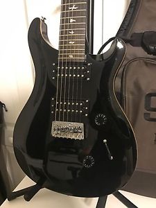 Paul Reed Smith SE Custom 24 7-String Guitar Black Finish + Gig Bag PRS 7 String