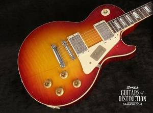 Gibson Custom True Historic 1958 Les Paul Reissue Electric Guitar Murphy Aged Vintage Cherry Sunburst (SN:86057)
