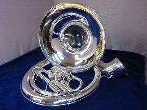 KING SILVER PLATED SOUSAPHONE, COMPLETELY RESTORED!