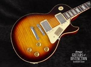 Gibson Custom True Historic 1959 Les Paul Reissue Electric Guitar Murphy Aged Vintage Dark Burst (SN:95538)