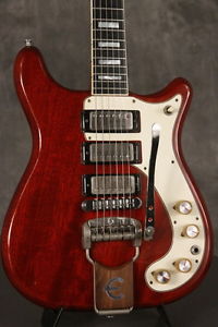 original RARE 1965 Epiphone CRESTWOOD DELUXE Cherry w/NICKEL HARDWARE!!!