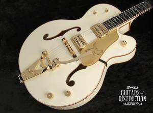Gretsch G6136T-59GE Golden Era Edition 1959 Falcon with Bigsby Hollow Body Electric Guitar Vintage White (SN:JT15113561)