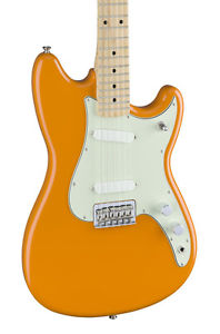 Fender Duo-Sonic Guitarra Eléctrica, Capri Orange, Arce Cuello (NEW)