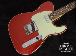 Fender Custom Shop 1962 Relic Telecaster Custom Electric Guitar Red Sparkle (SN:CZ526286)