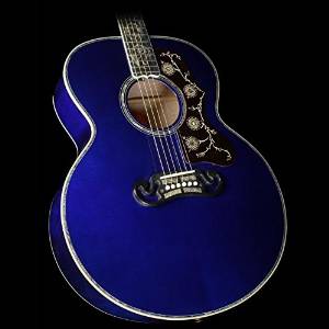 Gibson Acoustic SJ-200 Quilt Vine - Viper Blue