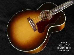 Gibson Limited Edition J-185 Quilt Vine Acoustic-Electric Guitar Vintage Sunburst (SN:13485009)