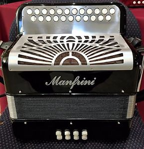 Manfrini Bosca Ceoil - B/C Melodeon Diatonic - 3 Voice - Hand Made Reeds