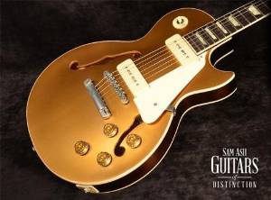 Gibson Limited Run ES-Les Paul P-90 VOS Electric Guitar Gold Top (SN:11455732)