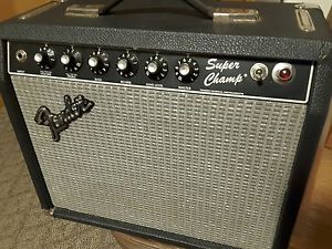 Vintage Fender Super Champ With Foot Switch