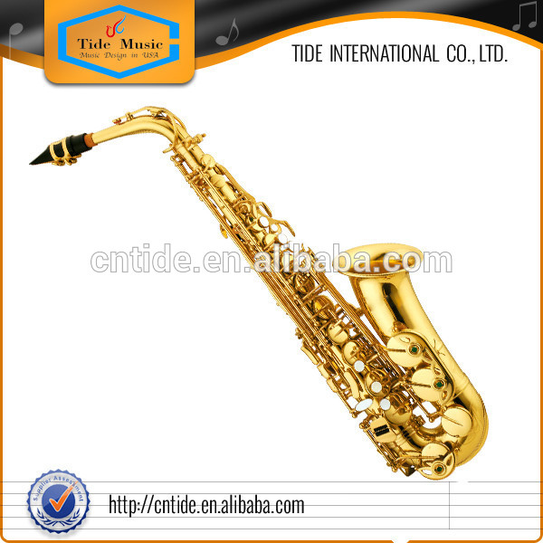 Alto Saxophone, gold plated, intermediate grade