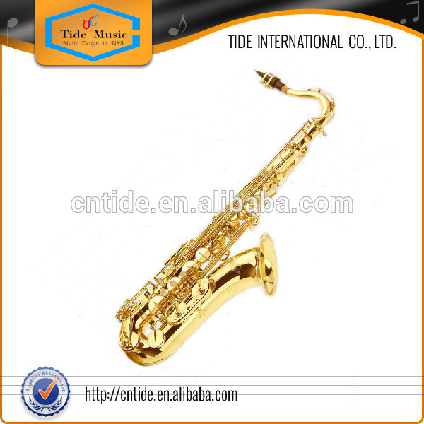 Intermediate grade Tenor Saxophone gold lacquer, suitable for beginner and student player