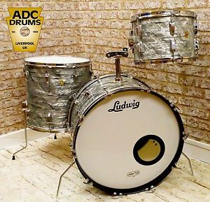 Vintage Ludwig Sky Blue Pearl 1967 Super Classic Drum Kit