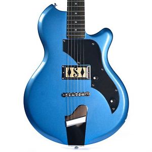Supro Jamesport Ocean Blue Metallic 2010BM Electric Guitar solid single PU