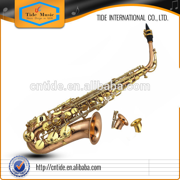 Professional Alto Saxophone, phosphor copper body, large bell