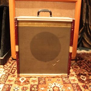 Vintage 1950s Selmer Truvoice Stadium TV19/T Red Cream Valve Amplifier SERVICED